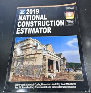 CRAFTSMAN 2019 National Construction Estimator Book 67th Ed w/Software Code - Foto 1 di 6