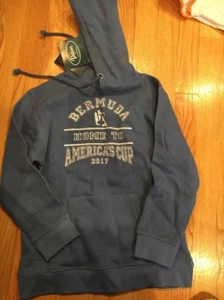 Americas Cup Official Light Blue Hooded Sweatshirt Bermuda Youth Size 4/5 NWT - Picture 1 of 3