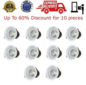 1/5/10 piezas Luz de techo LED empotrada Foco de downlight 7W 12W 30W Luz de panel - Imagen 1 de 43