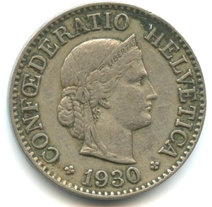 Switzerland 10 Centimes 1930 B No.3720 - Picture 1 of 2