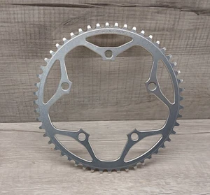 Dimension Outer Chainring 52 Tooth 130 BCD Single Speed 3/32in Aluminum Silver - Picture 1 of 2