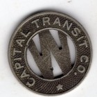 Washington DC Token Capital Transit Co. One Fare in the Dist. of Col. 3 DC500P