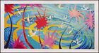 Œuvre d'art Dr. Seuss « Les oiseaux et les arbres » pigment média mixte imprimé sur toile