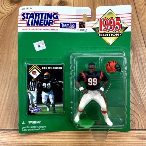 DEADSTOCK Starting Lineup 1995 Dan Wilkinson Cincinnati Bengals Action Figure Cover