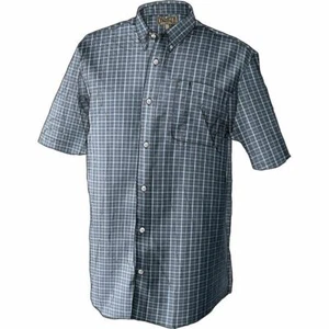 Duluth Trading Co Mens Shirt Wrinklefighter Short Sleeve Plaid Small - Picture 1 of 3