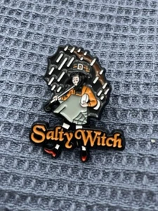 Salty Witch Enamel Pin Badge - Raining Umbrella ☔️ - Picture 1 of 2