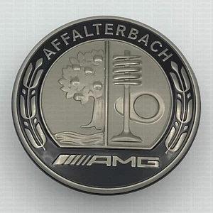 Genuine Mercedes-AMG Affalterbach 214 Dark Chrome Engine Hood Emblem / Badge - Picture 1 of 10