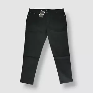 Jeans uomo Boohoo nero taglie forti denim elasticizzato W38R - L32 NUOVO pantalone maxi - Foto 1 di 7