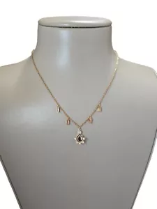 Collana donna Swarovski delicata tono oro trasparente, nera e champagne - Foto 1 di 5