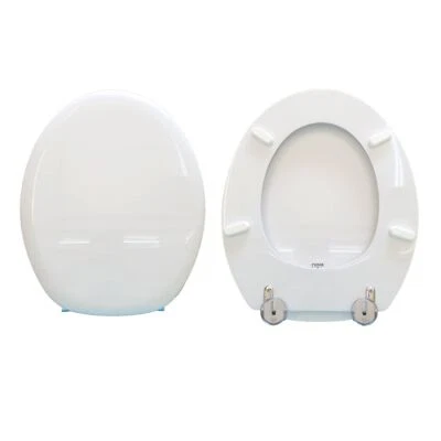 Copriwater Derby Gravena legno rivestito in resina poliestere bianco - Immagine 1 di 3