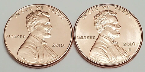 2010 P & D Lincoln Shield Cent / Penny Set *AU OR BETTER*  **FREE SHIPPING** Cover