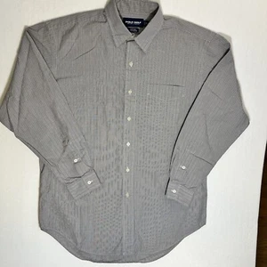 Polo Golf Ralph Lauren Men's Medium Long Sleeve Button Up Shirt Plaid Gray - Picture 1 of 10