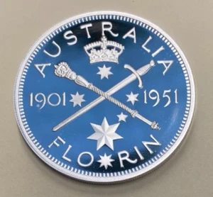 COOK ISLANDS PROOF: 2011 $1 FEDERATION FLORIN 1oz 9999 SILVER COIN #PL1788 - Picture 1 of 2