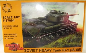 #87094 Soviet Heavy Tank IS-1 (IS-85) Z&Z esclusivo modello-kit- 1:87 H0 - Foto 1 di 2