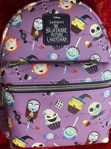 MINI MOCHILA LOUNGEFLY DISNEY PESADILLA ANTES DE NAVIDAD CARAMELOS NUEVA CON ETIQUETAS - Imagen 1 de 6