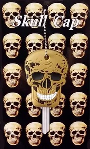 Skull Key Cap House Business Work Home Fradon Lock Kwikset Schlage Keychain Fob - Picture 1 of 1