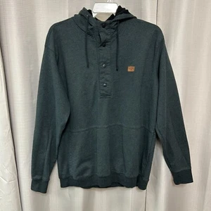 Billabong Hudson Henley Pullover Hoodie Men's Size XXL Gray Kangaroo Pocket - Picture 1 of 12