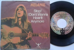 Melanie / Stop! I Don't Wanna Hear It Anymore / The Good Guys 7" Single Vinyl - Bild 1 von 1