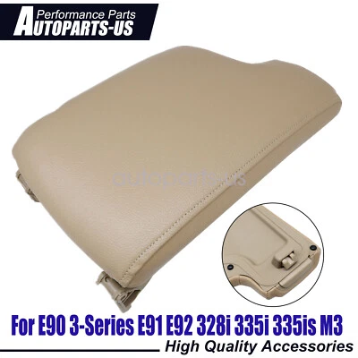 Nuevo para BMW E90 2005-2012 serie 3 E91 335i 328i consola reposabrazos con plástico beige Foto 1 de 4