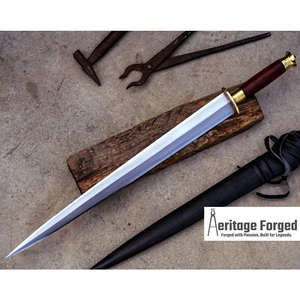 IRISH DAGGER-22 inches Long Blade hunting sword-Combat-custom forged-Tactical - Picture 1 of 8