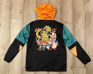 Nickelodeon-Windbreaker-Sz M-Rugrats Characters-Lightweight-Hooded-Full Zip-Rare - Picture 1 of 16