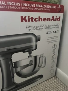 NEW: KitchenAid Bowl-Lift Stand Mixer -- 6 Qts Silver Grey, w/ Attachments - Picture 1 of 2