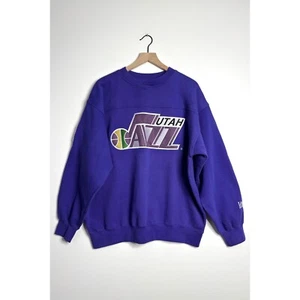 VINTAGE Lee Sport Utah Jazz Sweatshirt gesticktes Logo lila Größe Large - Bild 1 von 8