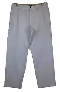 Pantalones de algodón Izod para hombre 32x30 Seersucker pierna recta ajuste regular azul blanco - Imagen 1 de 12