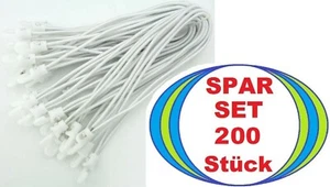 200 x Zelt Planen Banner Spanner 25 cm WEISS Gummi Planenspanner Spannfix Haken - Bild 1 von 6