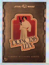 Star Wars: 40th Anniversary (2017) CLASSIC STICKERS SERIES PRINCESS LEIA 099/100