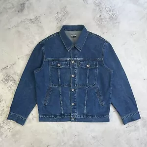 "Chaqueta de camionero Paul Smith Jeans azul denim talla mediana M 23,5"" PTP - Imagen 1 de 21