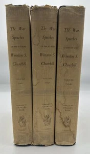 Winston S. Churchill - The War Speeches, 3-volume definitive edition, in jackets - Picture 1 of 16