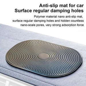 Car Dashboard Sticky Pad Anti-Slip Ripple Car Center Console Mat For Phone GPS - Picture 1 of 12