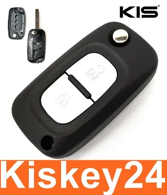 2 Button Replacement Flip Key Fob Shell Case For Renault Clio Modus Twingo - Image 1 of 4