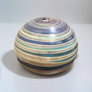 Kent Fiske Swirl Glass Paperweight Signed And Dated 1975 - Picture 1 of 4