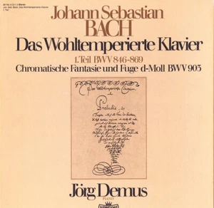 6LP Set DEMUS Piano BACH WTK Books 1 & 2 Chromatic Fant & Fugue INTERCORD 29740 - Picture 1 of 3