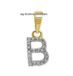 A to Z Letter Charm Pendant, 925 Silver Handmade Prong Setting Diamond Pendant - Picture 1 of 3