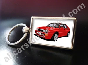 LANCIA INTEGRALE EVO METAL KEY RING. CHOOSE YOUR CAR COLOUR. - Picture 1 of 7