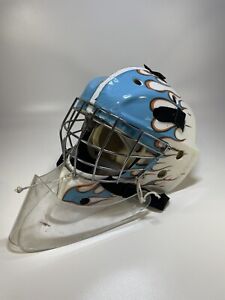 Bauer NME3 Hockey Goalie Helmet Mask Junior 6 1/2-7 1/8 White Little Caesars