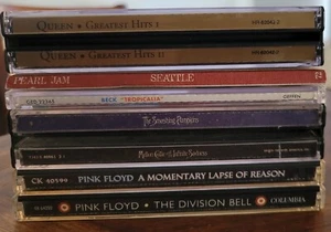 ROCK CD LOT Queen Hits PINK FLOYD Pearl Jam BECK Tropicalia SMASHING PUMPKINS - Picture 1 of 6