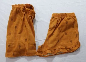 Carter's Girl's 2-Piece Pineapple Loose Fit Summer Pajama Set LB3 Yellow Size 8 - Picture 1 of 7