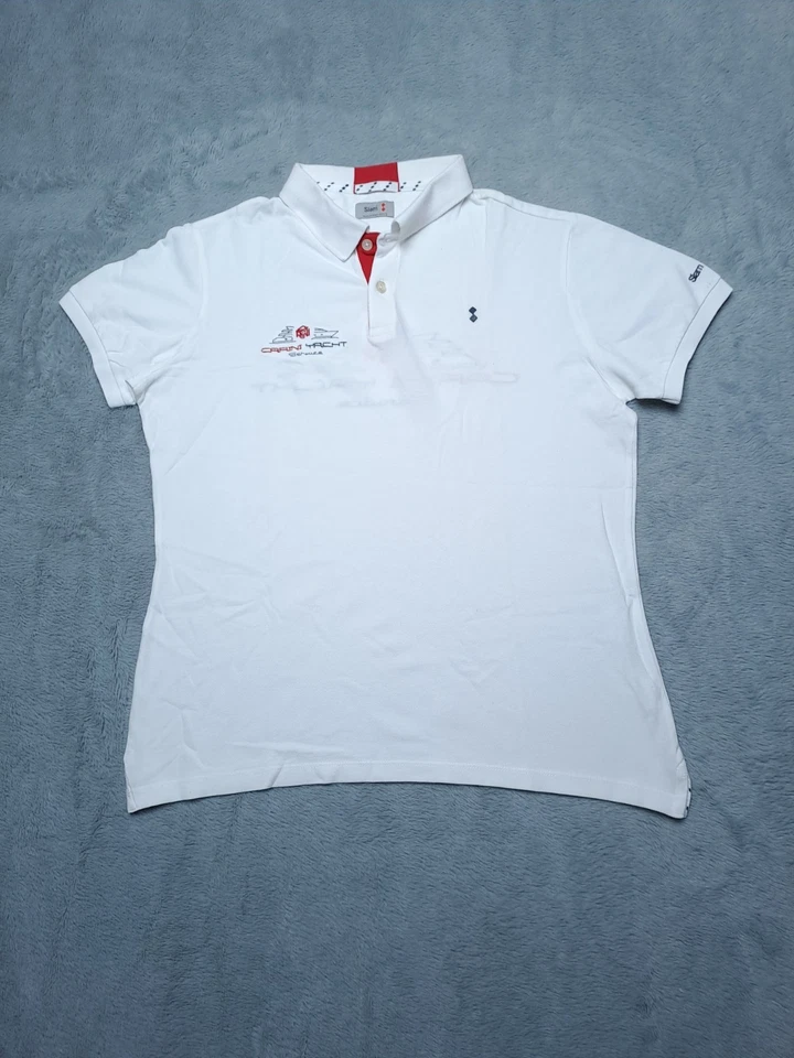 Slam T-shirt Men's Cotton  Button Fastening Tg M White - Immagine 1 di 4