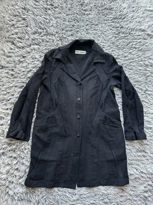 Issey Miyake Jacket Womens 2 Black Japan Pleated Coat - Image 1 of 4