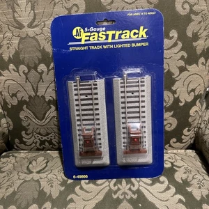 LIONEL AMERICAN FLYER FASTRACK LIGHTED BUMPERS S Gauge AF 2 rail train 6-49866 - Picture 1 of 6