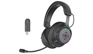 Deltaco DH440 Wireless RGB 7.1 Surround-Sound Gaming Headset PS5,PS4& PC - Black - Picture 1 of 8