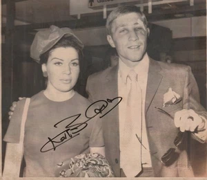 KEN BUCHANAN BOXEN HOFer AUTHENTISCHES ORIGINAL HANDSIGNIERTES DRAHTFOTO 16.09.71 - Bild 1 von 2