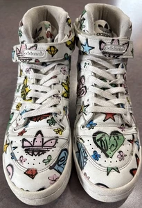 Adidas Jeremy Scott Forum 84 Hi Mono Herren Schuhe Cloud White-Core Black HQ1128 - Bild 1 von 10