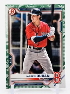JARREN DURAN - SP PROSPECT CAMO BORDER #BP-135 - 2021 BOWMAN BOSTON RED SOX - Foto 1 di 2