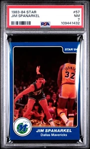 1983-84 Estrella #57 Jim Spanarkel PSA 7 Dallas Mavericks - Imagen 1 de 2
