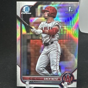 2022 Bowman Chrome Zach Neto Refractor 1ST Bowman Rookie ANGELS #BDC18 - Bild 1 von 2